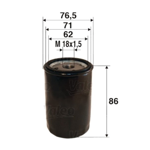 ölfilter valeo 586010 für - Ölfilter,