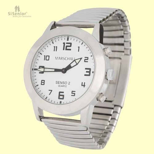 Sprechende herren armbanduhr - sprechende, herren-armbanduhr