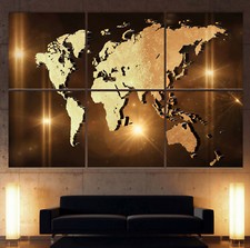 Die weltkarte leinwand - die,