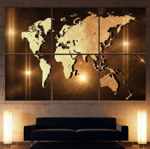 Die weltkarte leinwand - die,