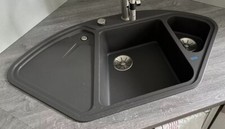 BLANCO DELTA II | Granitspüle aus SILGRANIT felsgrau,