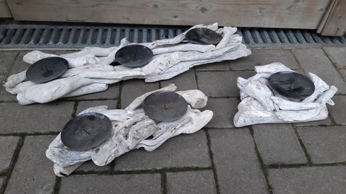 Treibholz kerzen leuchter - kerzen,