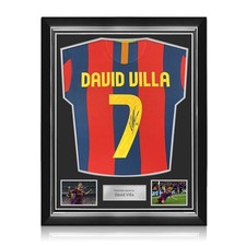 Von David Villa signiertes