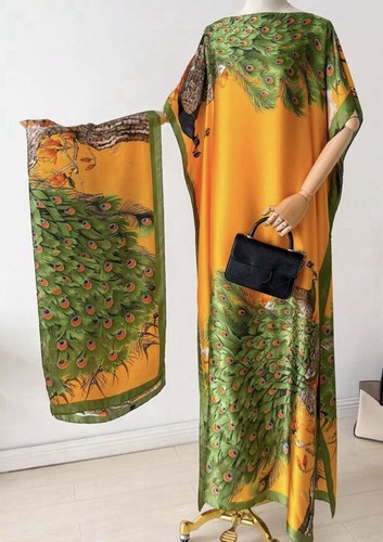 Neu pfau kleid - pfau, schal