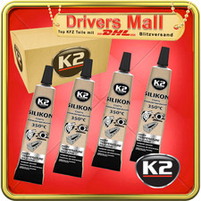 4x (3+ 1 Gratis) K2 Silikon schwarz 21g +350° Dichtmasse Hochtemperatur