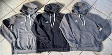 3x Sweatshirt mit Kapuze für Jungs Adidas grau+schwarz Gr.XS/S