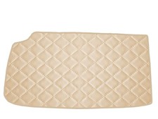 Beige Gestepptes Kunstleder