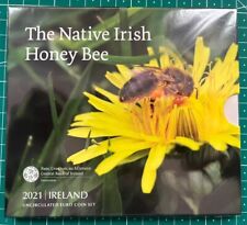 Irland 2021 Kursmünzensatz, Honigbiene, Stempelglanz stgl., KMS - nur 5.000 Sets