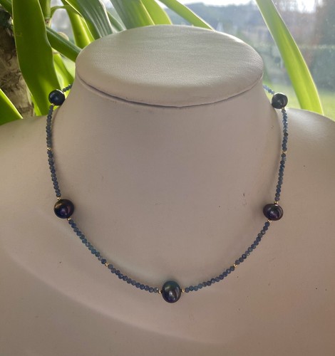 Ceylon saphir collier mit - saphir,
