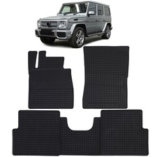 Auto Gummi Fußmatten Schwarz Premium Set für Mercedes G-Klasse W463 89-18