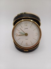 Goldbühl Wecker - West Germany - Vintage - funktioniert - vergoldet