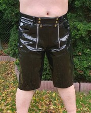 Lack knielang kurze Hose in