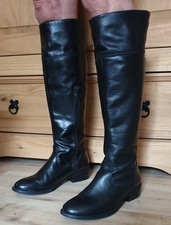 Tamaris Damen Lederstiefel schwarz Größe 38  sehr gut  erhalten
