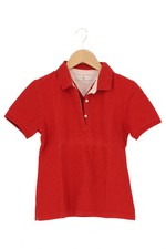 TOMMY HILFIGER Damen Poloshirt Gr. 36/S Rot Casual Sportlich