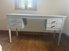 Schreibtisch Blau Grau 