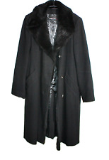 MARC CAIN DAMENMANTEL WOMAN JACKET MANTEAU WOLLE ECHTPELZ N5 42 NEUWERTIG