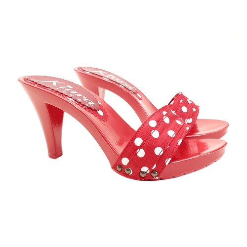 Kiara shoes zoccoli pois rot - shoes,