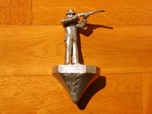 Alt figur jäger aus metall - jäger,