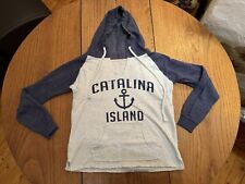 Hoody / Pullover, CATALINA ISLAND, Kapuze, Pulli, aus USA, Grau/Blau, 38/40, M