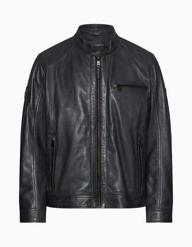 Camel active biker - camel, lederjacke