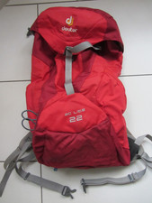 Deuter Rucksack  ac Lite 22  - mit Raincover - sehr gut erhalten - Rot  - Grau -