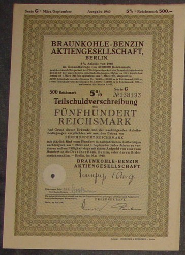 Braunkohle-Benzin