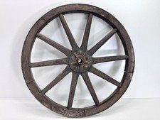 Altes antikes Wagenrad Holzrad Leiterwagen Heuwagen Deko Landhaus Shabby #9371