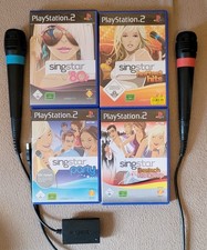 Sony PlayStation 2 Singstar Set Bundle - Adapter, 2 Mikrofone mit 4 Spielen
