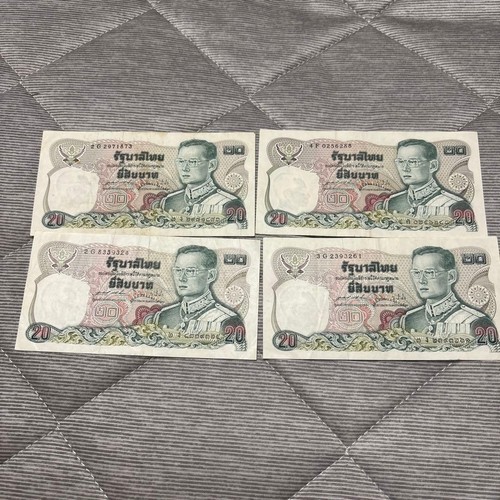 Thailand baht banknoten 4er - 20,