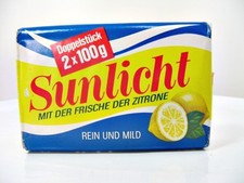 Sunlicht Seife Doppelstück um 1968   - keine Repro - Original alt  - Vintage (4)