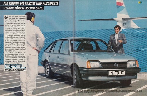 Opel ascona reklame - c, sr/e