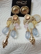 Ohrclips XXl silber pastell