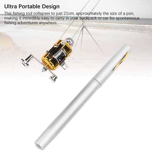 Silver pen fishing rod high - pen,