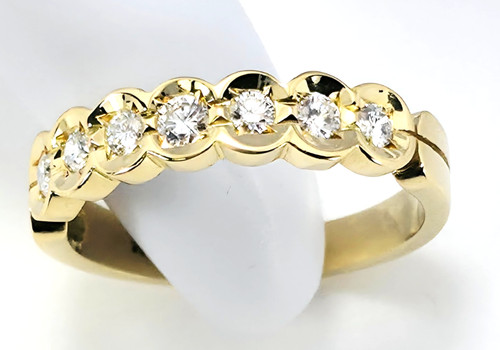 Brillantring gold 750 karat - 750, 18