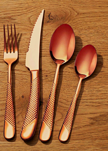 Besteckset teilig roségold - besteckset, 24-teilig