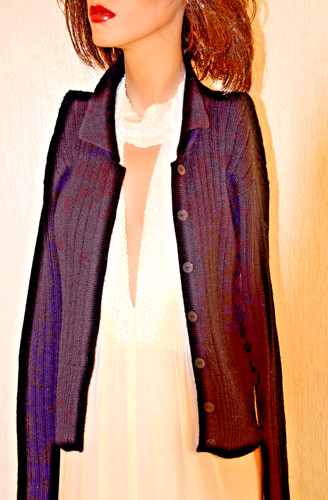 Alpaca strickjacke 100 - alpaca,