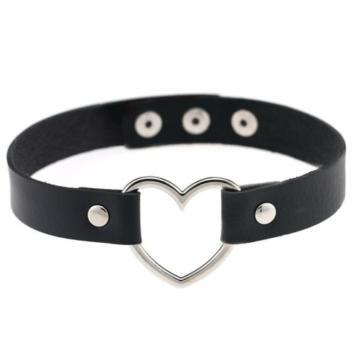 Herz halsband choker schwarz - halsband,