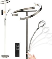 Stehleuchte LED Dimmbar Stehlampe  Standlampe Wohnzimmer Leselampe Deckenfluter