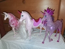 3 Einhorn Pferde , Mattel