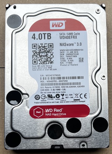 Western digital red nas 4tb - red,