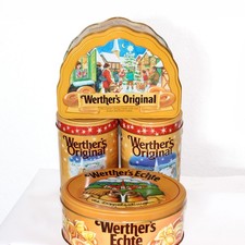 Werther´s Echte Original Blechdosen Konvolut Dosen 4-tlg. Set | Sammler | selten