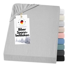 Biber Spannbettlaken Flanell