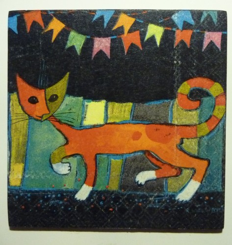 Deko hdf kunst tiere - -, katze
