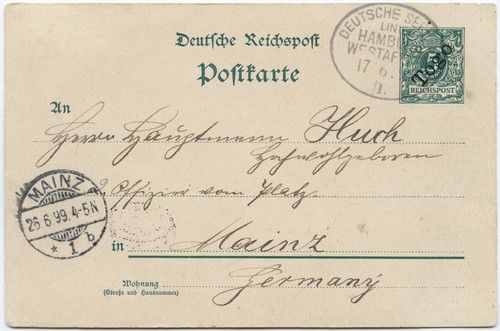 Togo 1899 seepost - dt., lhwa