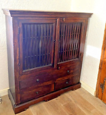 Kolonialstil -  Schrank Highboard - Sideboard Tv Schrank aus Massivholz  H120cm