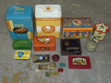 Sammlung Konvolut Blechdosen antik alt Werbung Reklame 18 St.