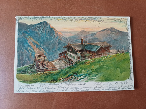 Ansichtskarte hirschberg haus - ansichtskarte, hirschberg-haus