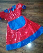  Sissy Kleid Zofe LACK PVC TRAVESTIE DIRNDL DIENSTMÄDCHEN SCHÜRTZE XL