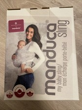 Manduca Baby Sling Babytragetuch Bellybutton grau