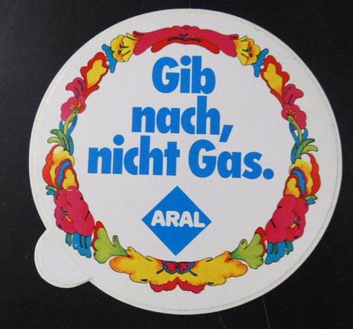 Werbe aufkleber aral - werbe-aufkleber, gib